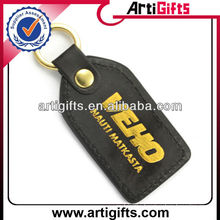 Promotional pu leather keychain with custom logo